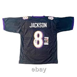 Lamar Jackson Signed Autographed Ravens Custom Home Jersey JSA COA NFL MVP