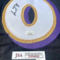 Lamar Jackson Signed Autographed Ravens Custom Home Jersey JSA COA NFL MVP