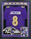 Lamar Jackson Signed Autographed Ravens Jersey Custom Framed JSA COA