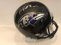 Lamar Jackson Signed Baltimore Ravens Full Size Helmet COA Holo Heisman Winner