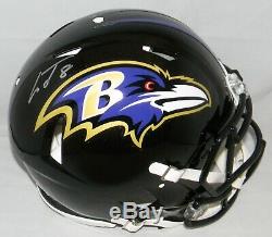 Lamar Jackson Signed Baltimore Ravens Full Size Speed Authentic Helmet Jsa