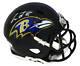 Lamar Jackson Signed Baltimore Ravens Riddell Speed Mini Helmet JSA COA