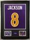 Lamar Jackson Signed Jersey Framed With JSA COA Baltimore Ravens Purple Auto
