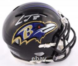 Lamar Jackson Signed Mini Helmet Helmet Speed Speed Football Helmet (JSA)