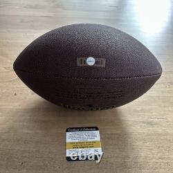 Lamar Jackson Signed Wilson Football Baltimore Ravens Autographed With COA