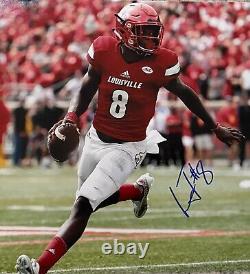 Lamar Jackson Signed autographed Baltimore Ravens 11x14 Photo PROOF COA