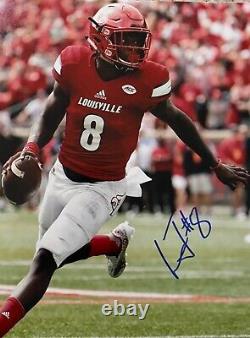 Lamar Jackson Signed autographed Baltimore Ravens 11x14 Photo PROOF COA