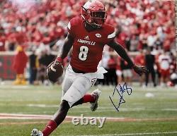 Lamar Jackson Signed autographed Baltimore Ravens 11x14 Photo PROOF COA