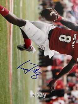 Lamar Jackson Signed autographed Baltimore Ravens 11x14 Photo PROOF COA