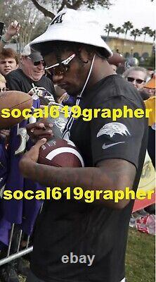 Lamar Jackson Signed autographed Baltimore Ravens 11x14 Photo PROOF COA