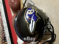 Lamar Jackson signed Baltimore Ravens AUTHENTIC full size helmet