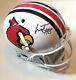 Lamar Jackson signed Louisville Cardinals Full Size Football Helmet JSA COA