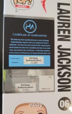 Lauren Jackson Signed Autographed Rookie Funko Pop Seattle Storm WNBA Holo & COA