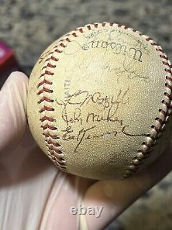 Lot of 4 Signed Baseballs with 50+ Autographs Including Reggie Jackson & Other NYY