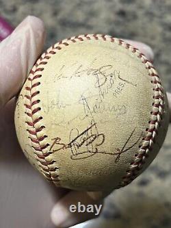 Lot of 4 Signed Baseballs with 50+ Autographs Including Reggie Jackson & Other NYY