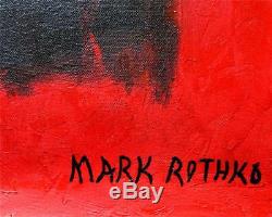 MARK ROTHKO / LARGE OIL on CANVAS AUTHENTIC PAINTING SIGNED. Jackson Pollock Era