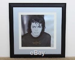 MICHAEL JACKSON 1987 Man in the Mirror Hand Signed Framed NPA Lithographs