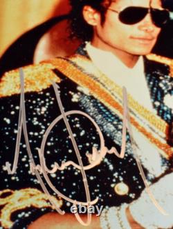 MICHAEL JACKSON AUTOGRAPH Signed RARE Photo, Lighted Frame, UACC RD#228 COA