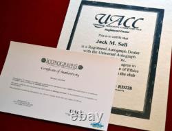 MICHAEL JACKSON AUTOGRAPH Signed RARE Photo, Lighted Frame, UACC RD#228 COA