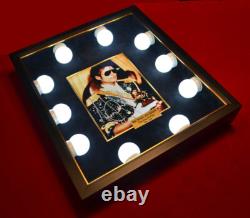 MICHAEL JACKSON AUTOGRAPH Signed RARE Photo, Lighted Frame, UACC RD#228 COA