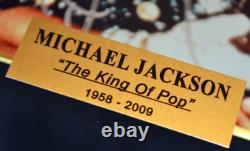 MICHAEL JACKSON AUTOGRAPH Signed RARE Photo, Lighted Frame, UACC RD#228 COA