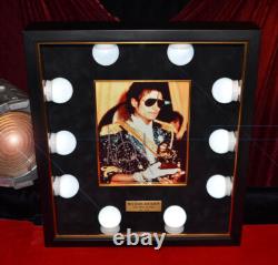 MICHAEL JACKSON AUTOGRAPH Signed RARE Photo, Lighted Frame, UACC RD#228 COA