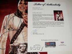 MICHAEL JACKSON AUTOGRAPHED 11x14 COLOR PHOTO (THRILLER) PSA DNA