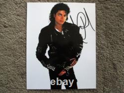 MICHAEL JACKSON AUTOGRAPHED 8X10 withCOA
