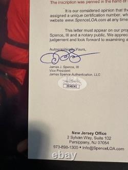 MICHAEL JACKSON AUTOGRAPHED SIGNED 8X10 PHOTO JSA FULL LETTER RARE King Of Pop