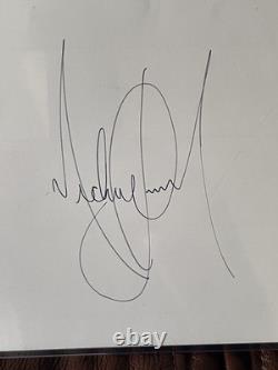 MICHAEL JACKSON AUTOGRAPHED SIGNED THRILLER LP AND LARGE SHEET withBECKETT LOA