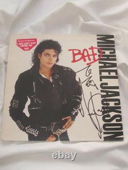 MICHAEL JACKSON Autogramm BAD signiert LP signed AUTOGRAPH InPERSON