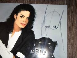 MICHAEL JACKSON Autogramm auf Farbfoto Matt ca. 20x15 cm SIGNED AUTOGRAPH