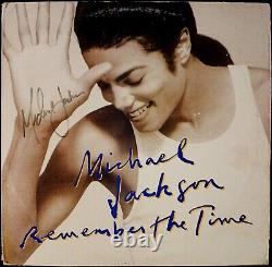 MICHAEL JACKSON Hand Signed REMEMBER THE TIME Autographed Album LP RARE with COA