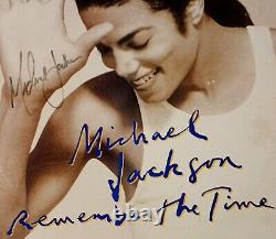 MICHAEL JACKSON Hand Signed REMEMBER THE TIME Autographed Album LP RARE with COA