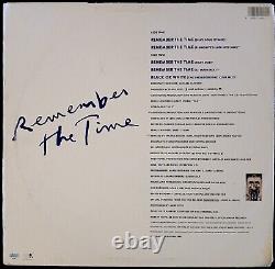 MICHAEL JACKSON Hand Signed REMEMBER THE TIME Autographed Album LP RARE with COA