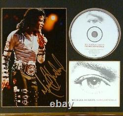 MICHAEL JACKSON Hand Signed YOU ROCK MY WORLD Autographed PHOTO & CD Framed RARE