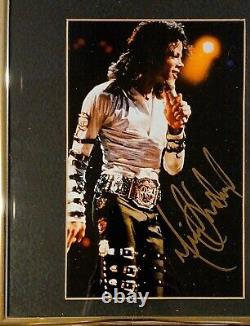 MICHAEL JACKSON Hand Signed YOU ROCK MY WORLD Autographed PHOTO & CD Framed RARE