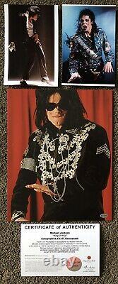 MICHAEL JACKSON King Of Pop Genuinely Hand Signed 8x10 Photo COA