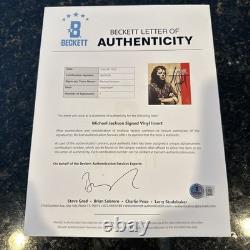 MICHAEL JACKSON SIGNED 7 Record Album Single From Bad I Just Can't Stop Beckett