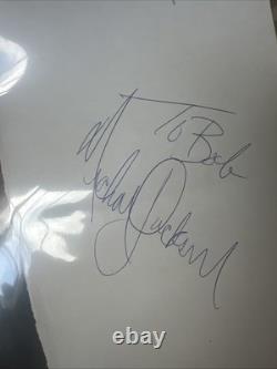 MICHAEL JACKSON SIGNED AUTOGRAPH Cut Dated 1/17/78 Extremely Bold Rare
