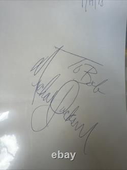 MICHAEL JACKSON SIGNED AUTOGRAPH Cut Dated 1/17/78 Extremely Bold Rare