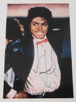 MICHAEL JACKSON Signed Autograph Auto 11x14 Photo JSA BAS