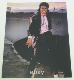 MICHAEL JACKSON Signed Autograph Auto 11x14 Photo JSA BAS