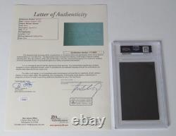 MICHAEL JACKSON Signed Autograph Auto 3x5 Index Card Cut Slab PSA JSA