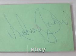 MICHAEL JACKSON Signed Autograph Auto 3x5 Index Card Cut Slab PSA JSA