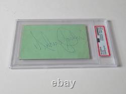 MICHAEL JACKSON Signed Autograph Auto 3x5 Index Card Cut Slab PSA JSA