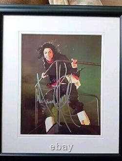 MICHAEL JACKSON Signed PHOTO Beautifully Professionaly Framed. With COA