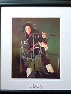 MICHAEL JACKSON Signed PHOTO Beautifully Professionaly Framed. With COA