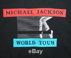 MICHAEL JACKSON original 1988 BAD Tour Moonwalker Jacket vintage smile signed