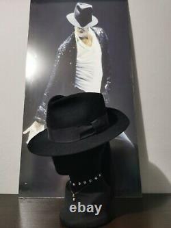 MICHAEL JACKSON s BILLIE JEAN STAGE WORN & THROWN TO AUDIENCE FEDORA -NO SIGNED